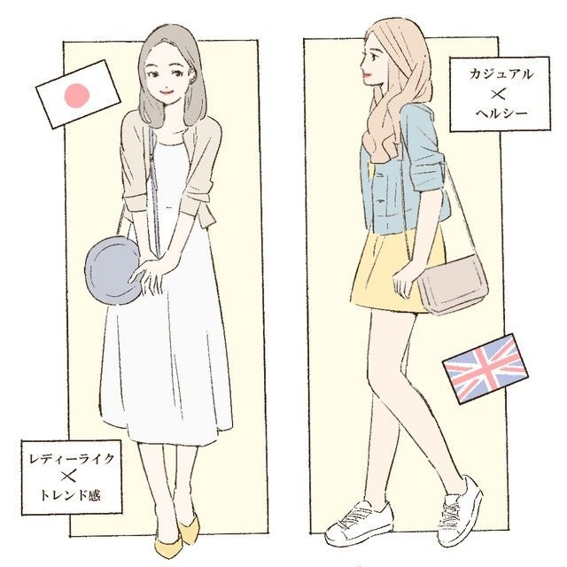 日本とイギリスのファッションは違う 春に着たい デートコーデ比較 Michill ミチル