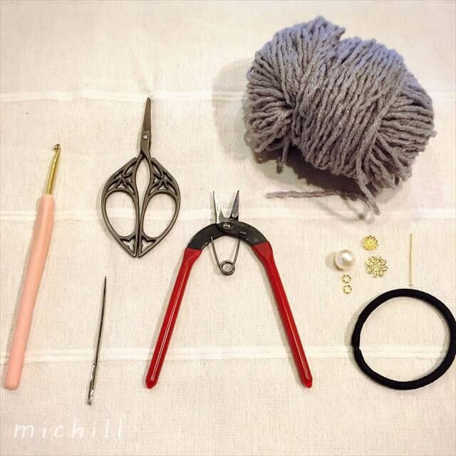 かぎ針編みで簡単 ヘアアクセサリーの作り方 Michill ミチル